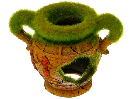 Blue Ribbon Pet Products Vase w Fiber Moss Ornament 1ea One Size For Sale